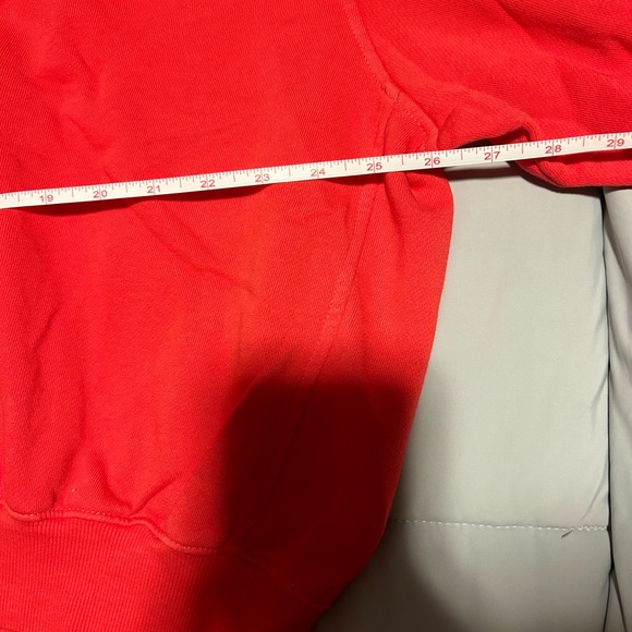 Old Navy cropped crew neck red sweatshirt, XLT - Picture 6 of 7